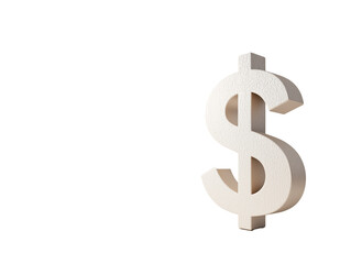 Obraz premium Captivating Surreal 3D Dollar Symbol: A Sleek Metallic Design Blending Imagination and Visual Appeal to Challenge Perception of Currency