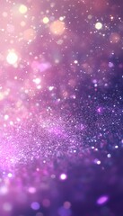 Sparkling purple and pink background filled with glittery glowing lights