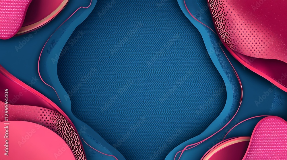 Aufkleber abstract layered shapes creating a visually appealing artistic illustration