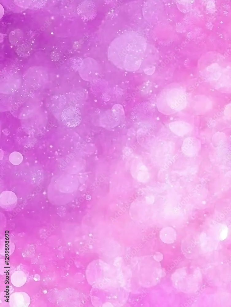 Aufkleber abstract pink and lavender background with diffused light and bokeh circles