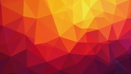 Obraz premium Orange gradient triangles forming abstract mosaic Warm, vibrant backdrop , vivid, vector, fire