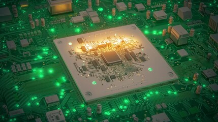High Tech Circuit Board  Microchip  Technology  Electronics  Innovation