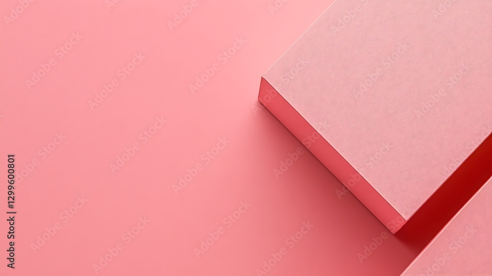 Aufkleber pink colored background featuring geometric elements and simple forms