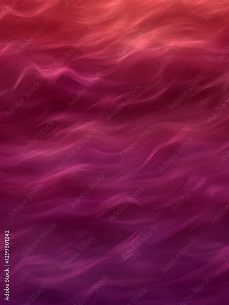 Poster gradient waves of red and pink hues, subtle flowing lines pattern