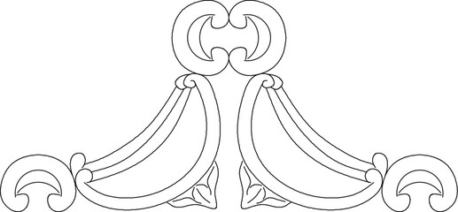 vector sketch illustration silhouette design ornament decoration cornice classic vintage ethnic roman greek  