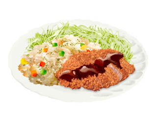 カツピラフ（スプーンなし）