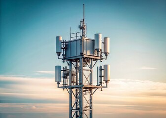 Minimalist 5G Antenna on Telecommunication Mast:  Fast Cellular Network Connection