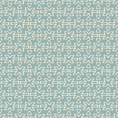 Blue and White Abstract X Shapes Seamless Vector Repeat Pattern