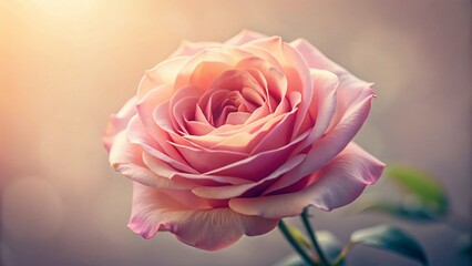 Minimalist Pink Vintage Roses: Soft Pastel Floral Background