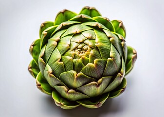 Obraz premium Minimalist Single Artichoke Still Life Photography