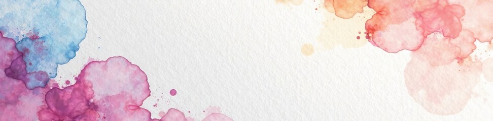 Close up of rough white paper with watercolor effects, design, surface, creative