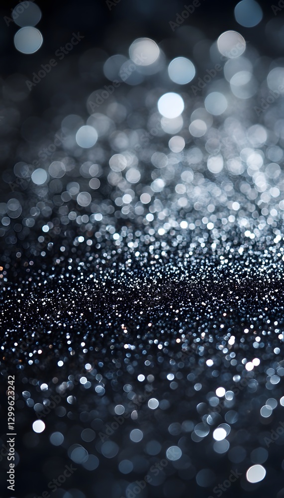 Poster shimmering glitter bokeh creates an abstract and beautiful background image