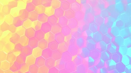 Fototapeta premium Pastel Honeycomb Hexagon Abstract Texture
