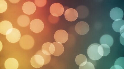 Obraz premium Abstract bokeh light effect with warm orange and cool blue glowing circles on a dark blurred background. Perfect for elegant designs, festive moods, and creative digital projects.