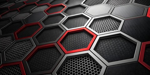 abstract background with hexagons