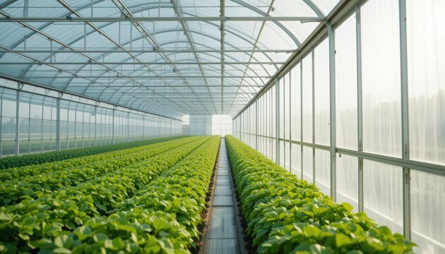 Greenhouse Farming, Hydroponics, Plants - Sustainable Agriculture