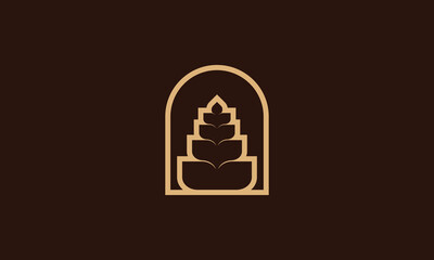 Minimalist tree logo

