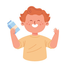 Kid Eating Healthy Drinking Water Hydration