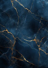 Dark blue marble texture with gold veins.