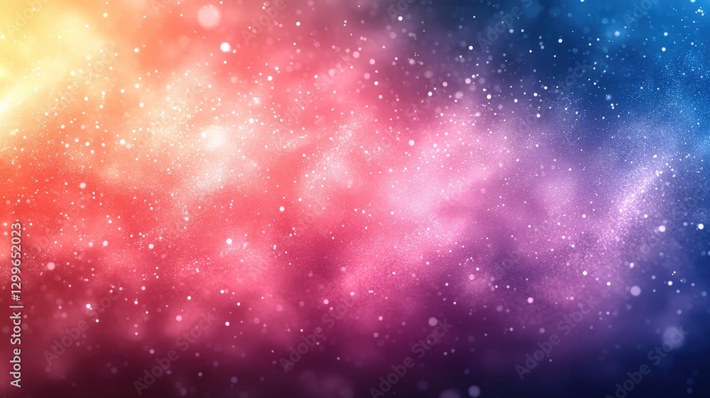 Poster colorful abstract background with soft light and bokeh effects for creative design and art projects