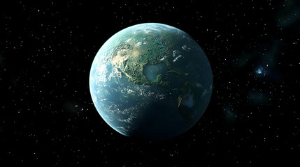 Fototapeta premium Earth from Space, Night View