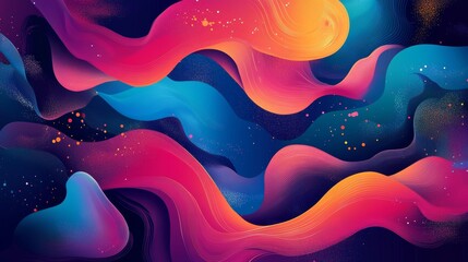 Bright art templates. For poster, greeting and business card, invitation, flyer, banner, brochure, email header, post in social networks, advertising, events and page cover.