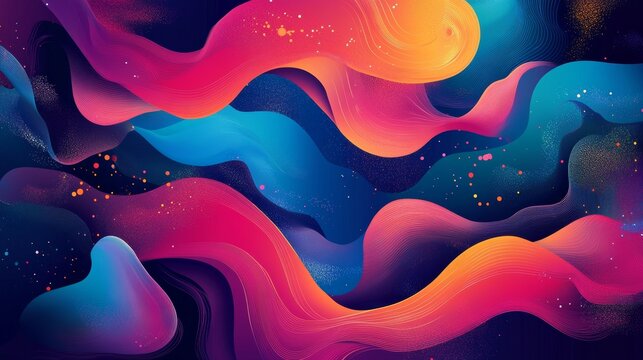 Bright art templates. For poster, greeting and business card, invitation, flyer, banner, brochure, email header, post in social networks, advertising, events and page cover.