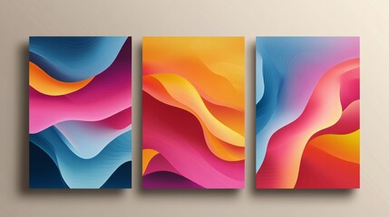 Obraz premium Bright art templates. For poster, greeting and business card, invitation, flyer, banner, brochure, email header, post in social networks, advertising, events and page cover.