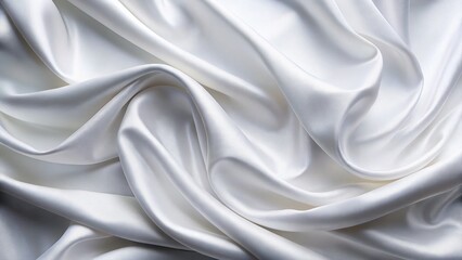 Obraz premium Pure White Fabric Texture Background - Clean Minimalist Textile Surface