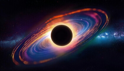 ブラックホールをイメージしたイラスト
