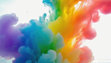 Fototapeta premium Vibrant color explosion abstract bright environment