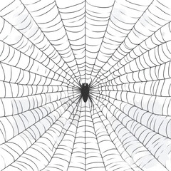 Obraz premium Spider Web with Intricate Patterns and a Dark Background
