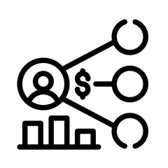 Icon Affiliate Network With Style Outline