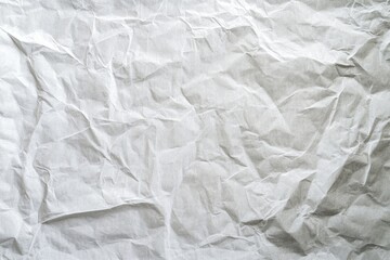 Obraz premium Crumpled white paper texture background.