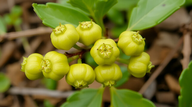 Fruitlets Atragene sibirica, family Ranunculaceae