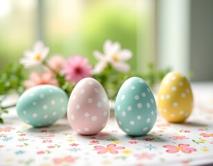 Fototapeta premium Happy Easter illustration