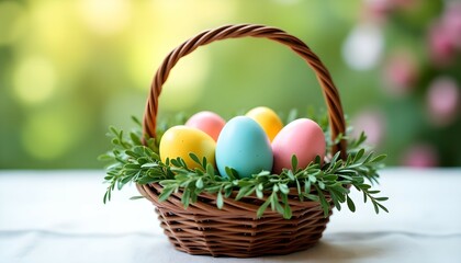 Naklejka premium Happy Easter illustration