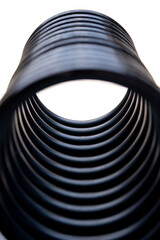 estructura de circunferencias de metal repetidas como resorte