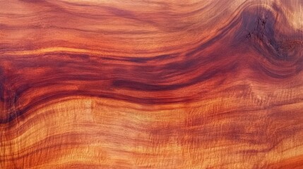 Obraz premium Rich Red Wood Grain Texture Background
