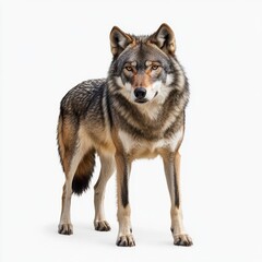 Obraz premium Majestic Wolf Staring Intently