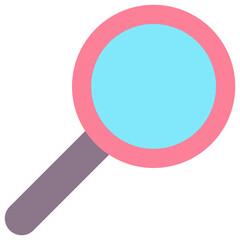 Magnifying Glass Vector Icon. 