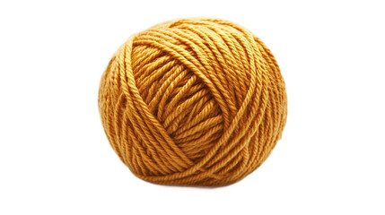 Ball of yarn isolated, a traditional knitting and crochet material, perfect for DIY crafts, handmade textiles, and woolen projects.