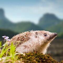 European Hedgehog (Erinaceus europaeus) in Natural Habitat – Common Hedgehog Wildlife Photography © Ishani