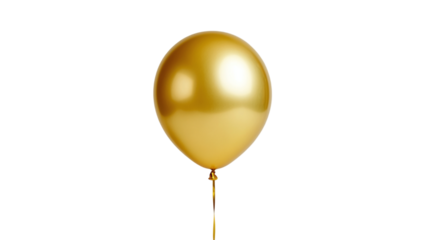 Thank you golden balloon isolated, representing appreciation and celebration, ideal for milestones, social media recognition, and congratulatory posts.