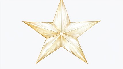 Obraz premium Golden Star Abstract Design Line Art Elegant Festive