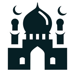 set of religious icons with mosque
