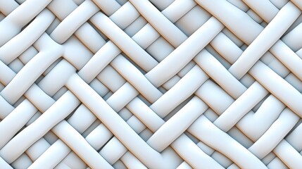 A close-up of a woven texture showcases interlacing strands, creating a patterned and visually appealing surface.