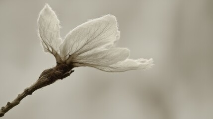 Withered Magnolia Blossom Close-up