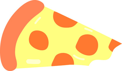 Hawaiian Pizza Slice Biting