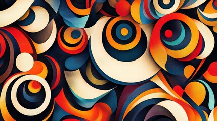 Fototapeta premium Abstract colorful swirl pattern background.